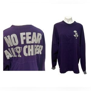 CheerLeading Disney parks cheer spirit jersey XL No fear all cheer long sleeve